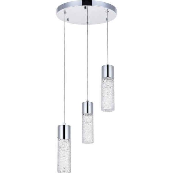 Constellation 3 Light Chrome Led Pendant